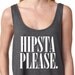 CLEARANCE ITEM..........Hipsta Please Crop Tank Top as seen on Harry Styles from One Direction