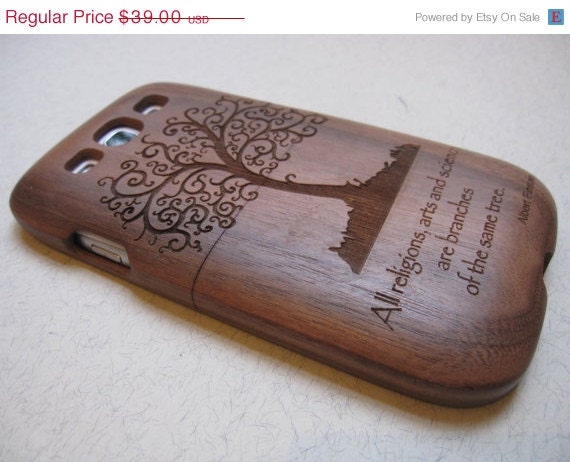 ON SALE Samsung Galaxy S3  case - wooden cases walnut / cherry or bamboo -  Tree
