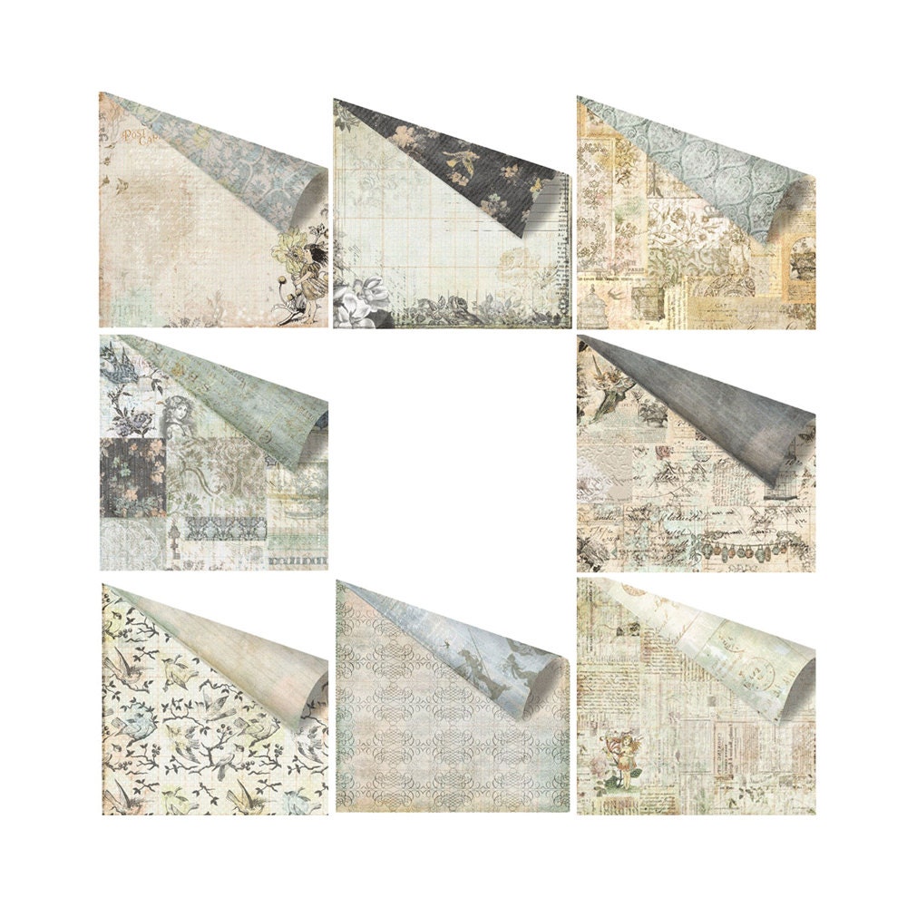 Nature Garden Collection - 12x12 Scrapbooking Paper - Prima - 8 sheets - 00260