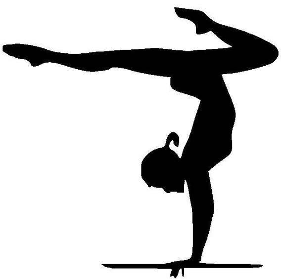 free clip art gymnastics silhouette - photo #43