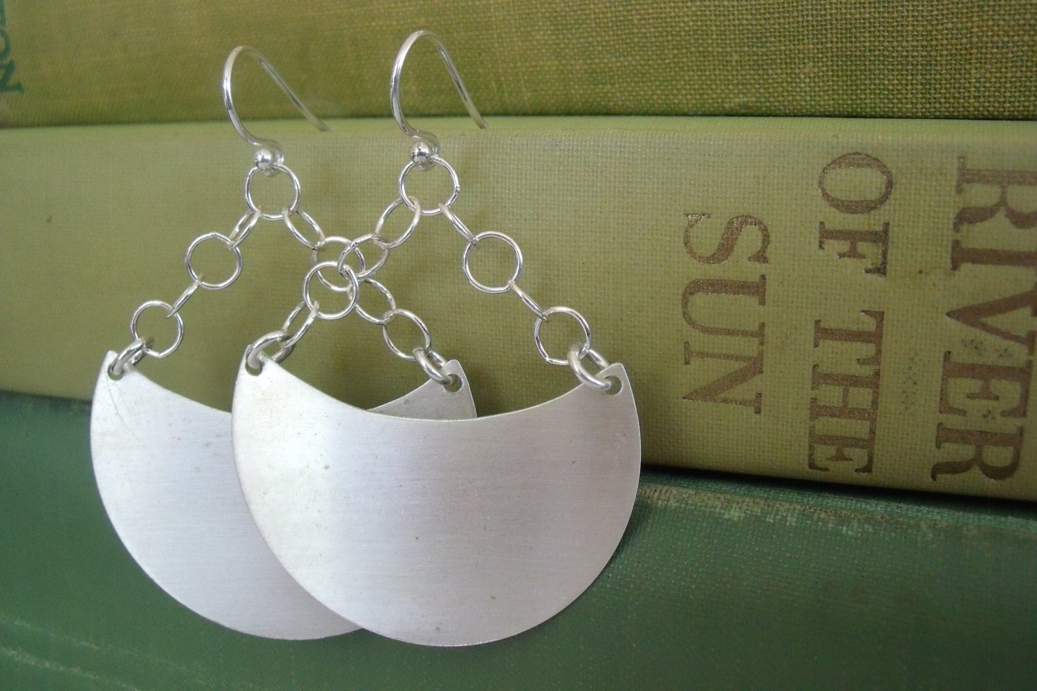 Sterling metalwork dangle earrings...artisan jewelry elisa daphne etsy committed girls jewelry