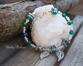 Green and Silver Forest Bracelet