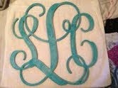 24" DISTRESSED Connected Vine wooden monogram wall hanging for weddings, birthdays, family rooms HAND PAINTED