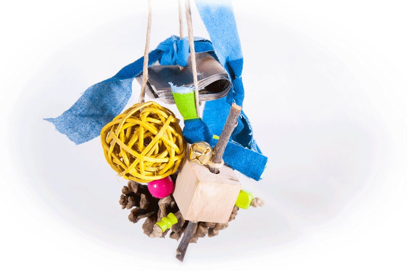 Paper Pine Cone: Rabbit Mobile