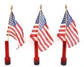 48 Star Flag Vintage American Flag Parade Flag July 4th  Independence Day Red White Blue Vintage Textile