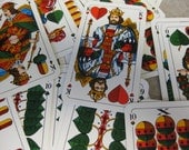 TWO sets of playing cards paper ephemera for crafts scrapbooking altered art  FLINCH