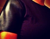Leather short sleeve shirt 