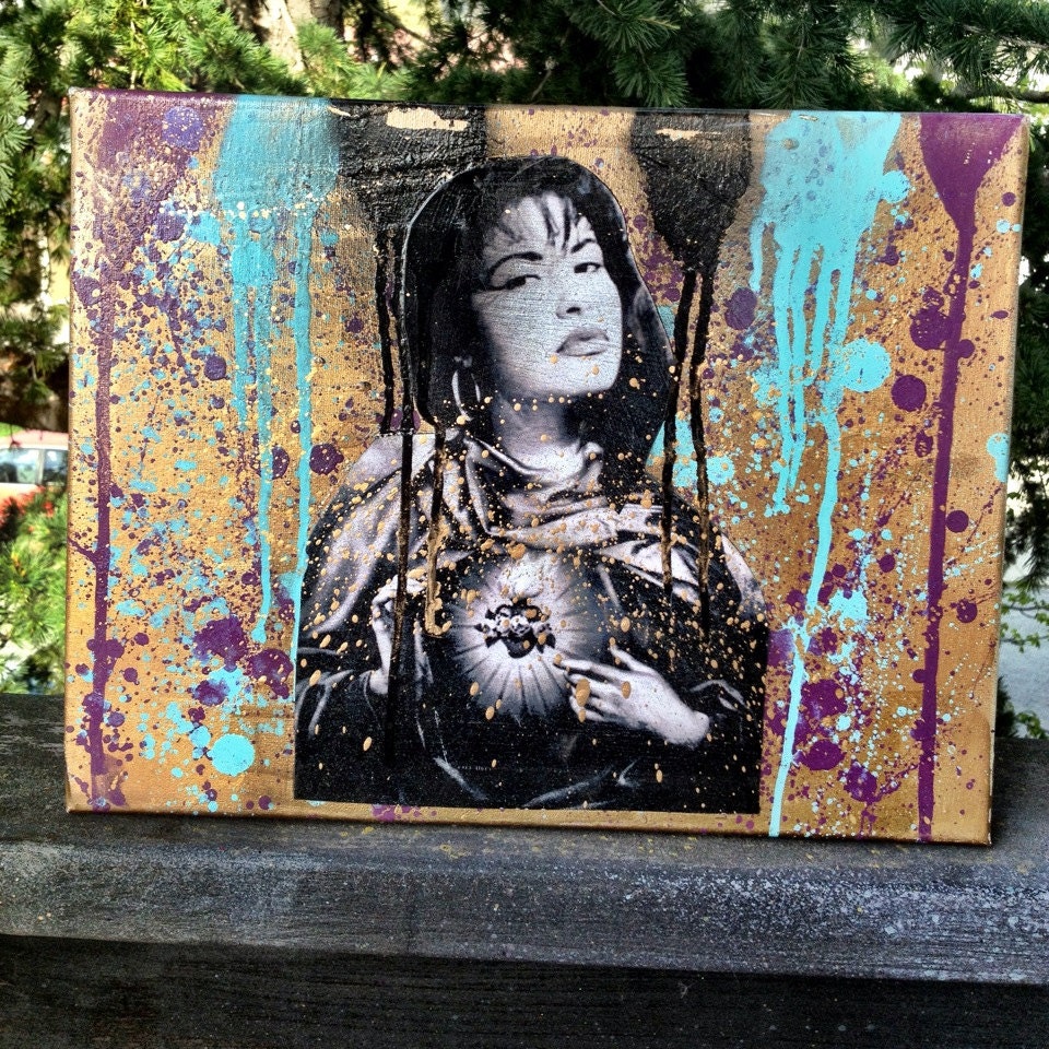 Selena Quintanilla 11x14 collage canvas