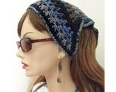 Cute Boho Chic Fashion Kerchief /headscarf hand crocheted womens teens hair accessories bandana headband