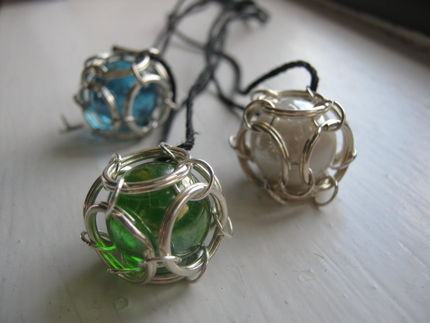 Caged Pendant Necklace