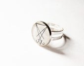 Sigil of Lucifer (Seal of Satan) - Handmade Vintage Cameo Ring
