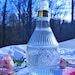 Vintage/Retro Empty Vintage Clear Round Glass Decanter Bottle with Stopper