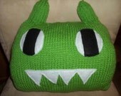 Green Monster Throw Pillow