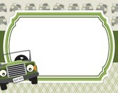 INSTANT DOWNLOAD: Multiple Options, Kid Safari or Race Adventure Birthday Party or Boy Baby Shower Invitation - jeep, green, red, printable Il_170x135