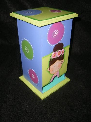 Pads organizer girl  handpainted  room teen girls