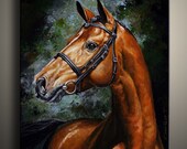 Canvas Print of Animal Acrylic Painting Wall Decor Wall Hanging 18 x 24
