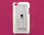 Ipod Touch 4g Cover - Wood Black Apple Logo iTouch 4 Case,Cool Ipod Touch 4 Cover