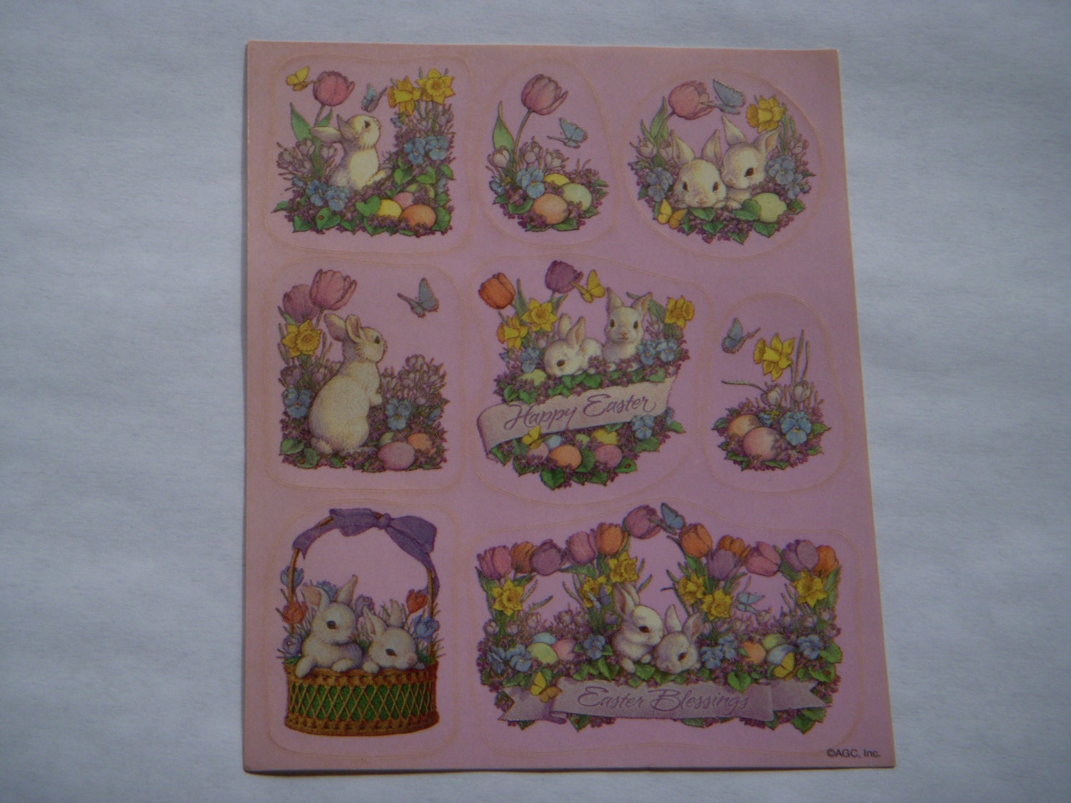Easter bunny stickers