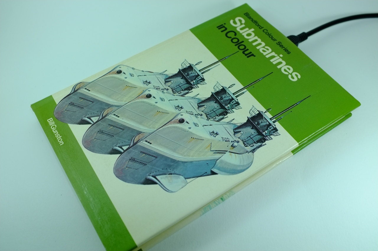 500GB Portable Hard Drive Book, "Submarines in Colour"