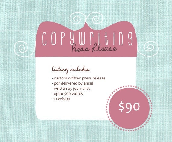 Press release. Custom Written Press Release. Copywriting. Professional Writer.