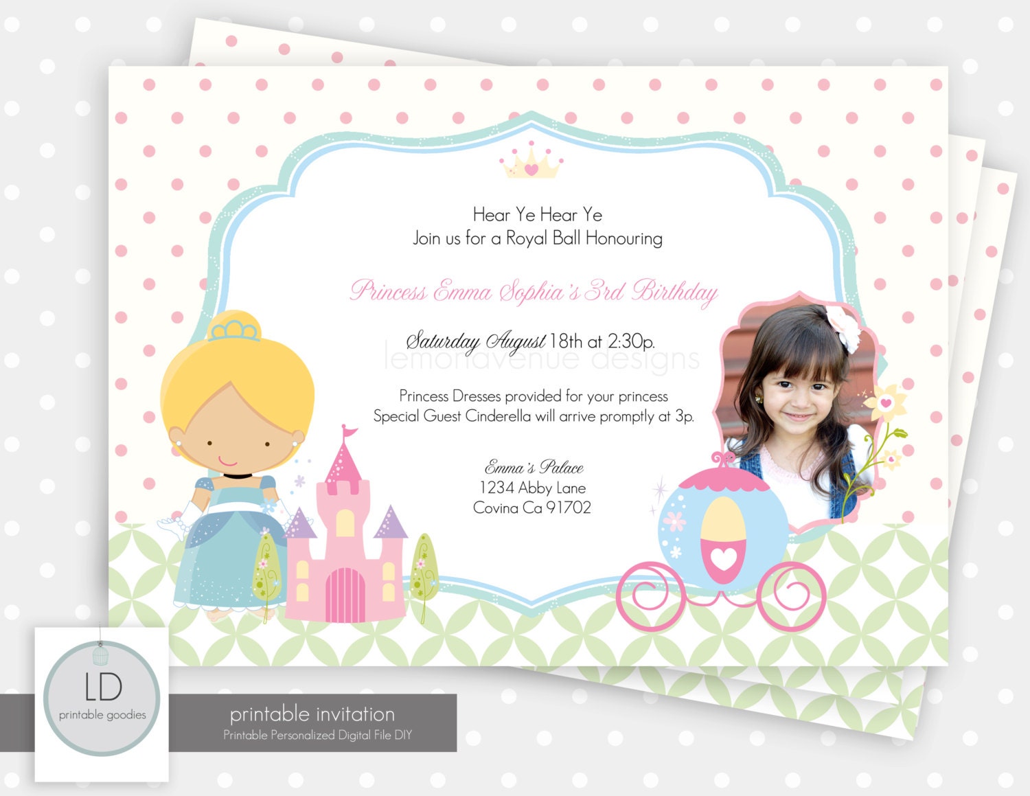 Cinderella Invitation Il_170x135