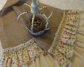 81" Burlap Table Runner Tea Dyed Muslin Birds Home Decor Shabby Chic Farm House Bridal Shower Table Centerpiece Wedding by picadillymarket