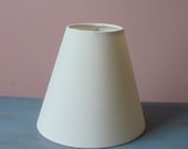 Handmade medium off-white or vanilla lamp shade