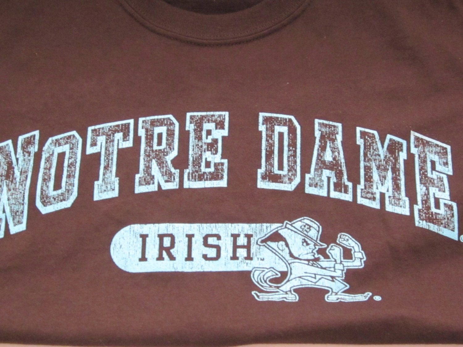 Mens TShirt Notre Dame Football Fighting Irish Graphic Tee Sports T Shirt