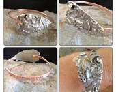 Best Friend Metal stamped HEART Bangle Bracelet