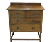 SOLD Vintage Dresser Chest of Drawers Nightstand Changing Table Houston Texas - Custom Chalk Paint Available