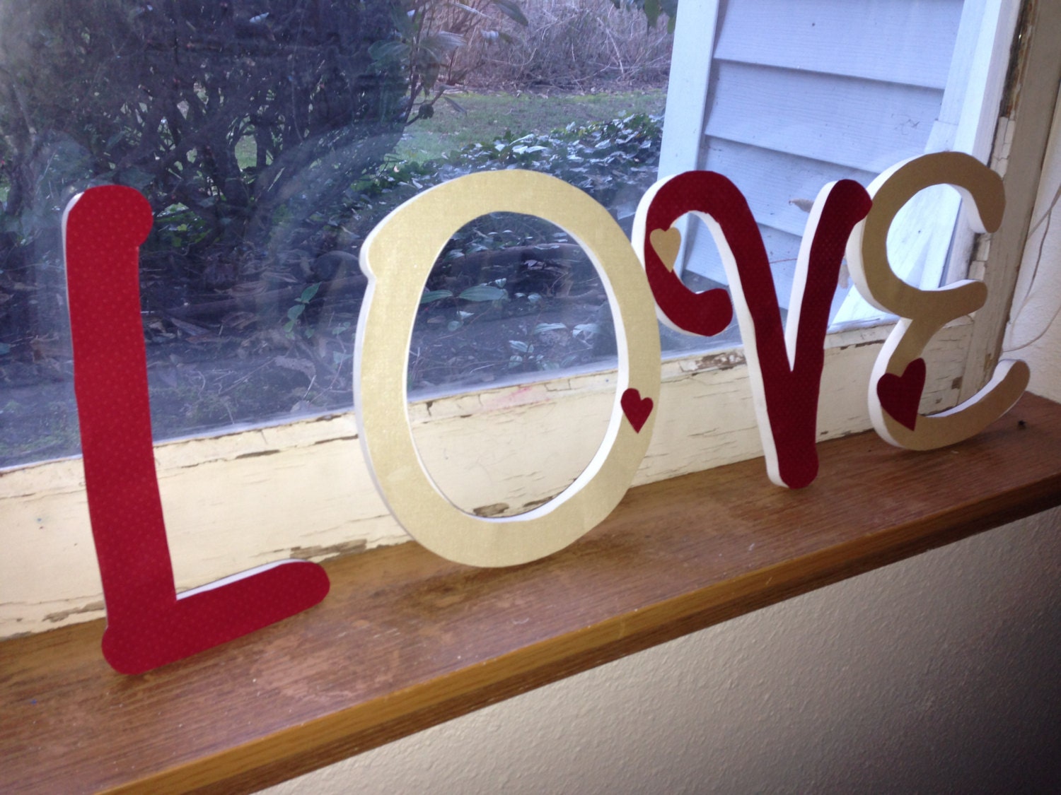 Wooden LOVE letters