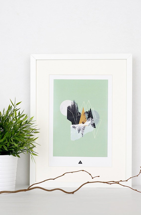Geometric - Forest - Poster (photography&digital illustration)
