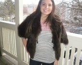Monkey Fur Shawl/ Jacket look... 1970's