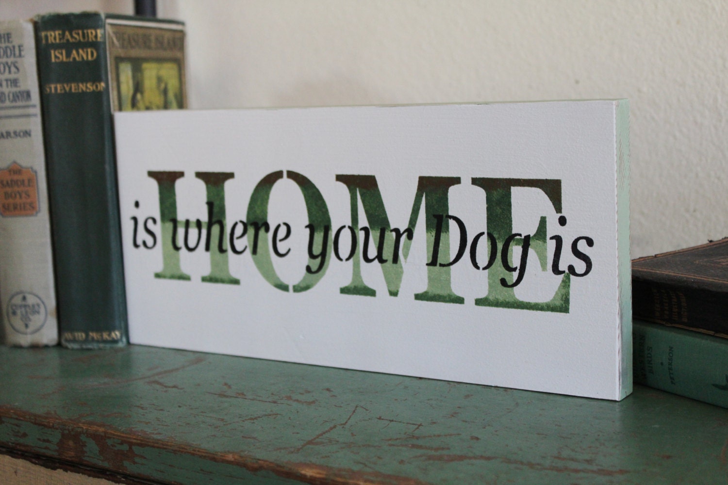 Home is Where your Dog is Wood Sign