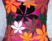 Decorative Throw Pillow Covers Accent Pillow Couch Pillow 16x16 Inches Pillow Cover Appliqued Embroidered Home Living Decor Houseware