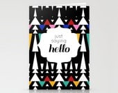 Tribal PERSONALIZED Stationery Card Set of 20 By Pencil Me In