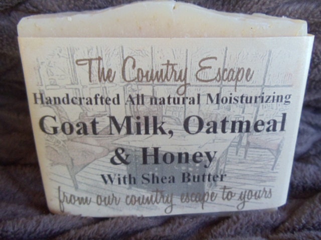 Goat Milk, Oatmeal and Honey Soap -Handmade -Gentle & Moisturizing-All Natural -Naturally Scented