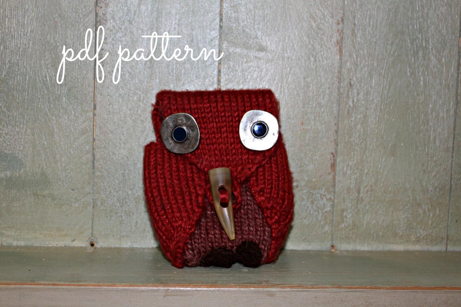 Knitting Pattern, Owl Pattern, iPhone Case Pattern, iPod Cozy PDF Pattern