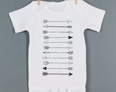ARROW Onesie, Cute Arrow Baby Bodysuit, Tribal Baby One Piece, Unisex Romper Jumper, Baby Clothing, Great Baby Gift or First Birthday