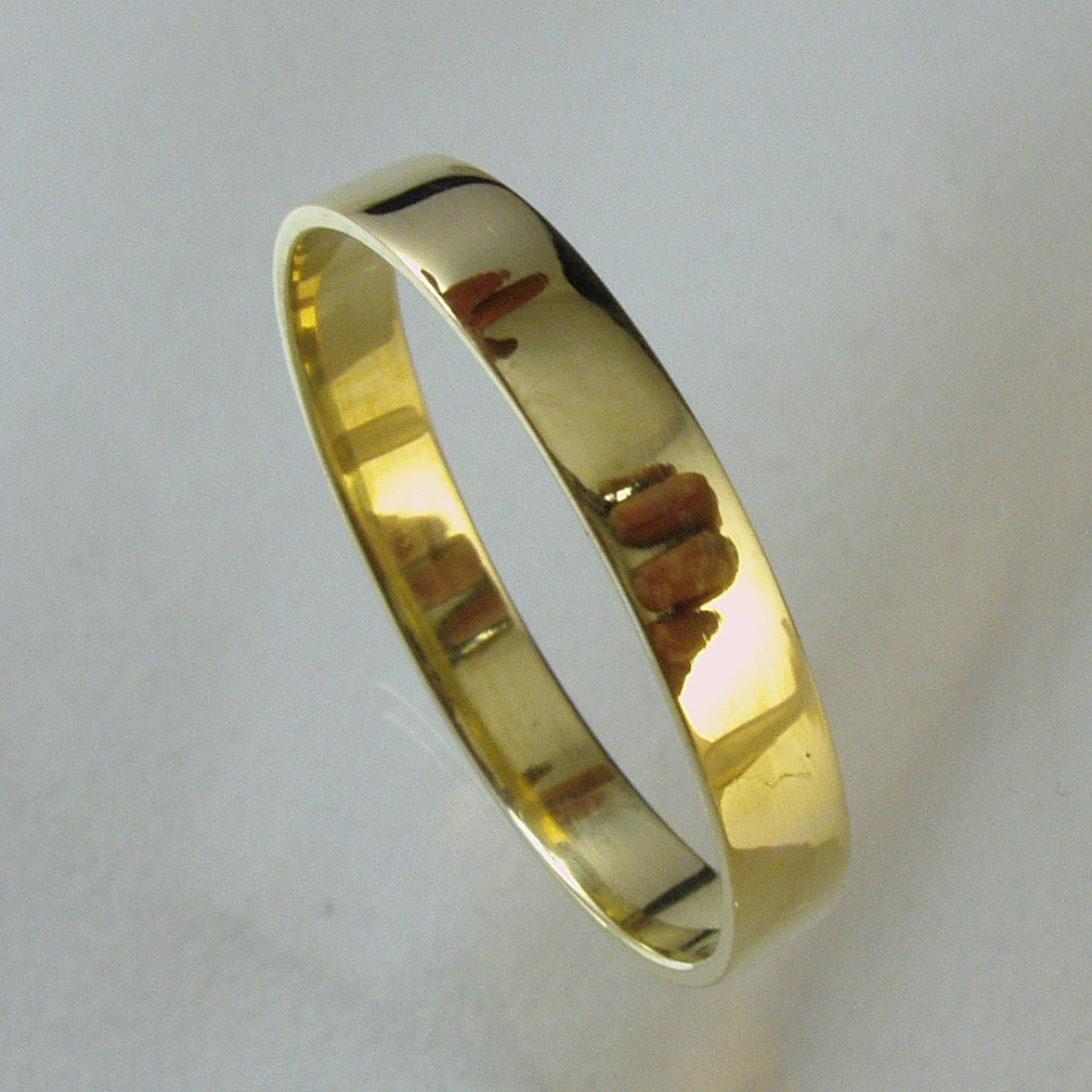 Unisex Wedding Band,14 karat ring, gold ring,Recycled gold, Wedding Band,. Made To Order  ring