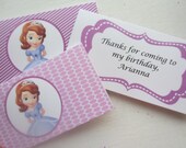 Sofia The First Birthday Party Treat Bag Toppers PDF Il_170x135