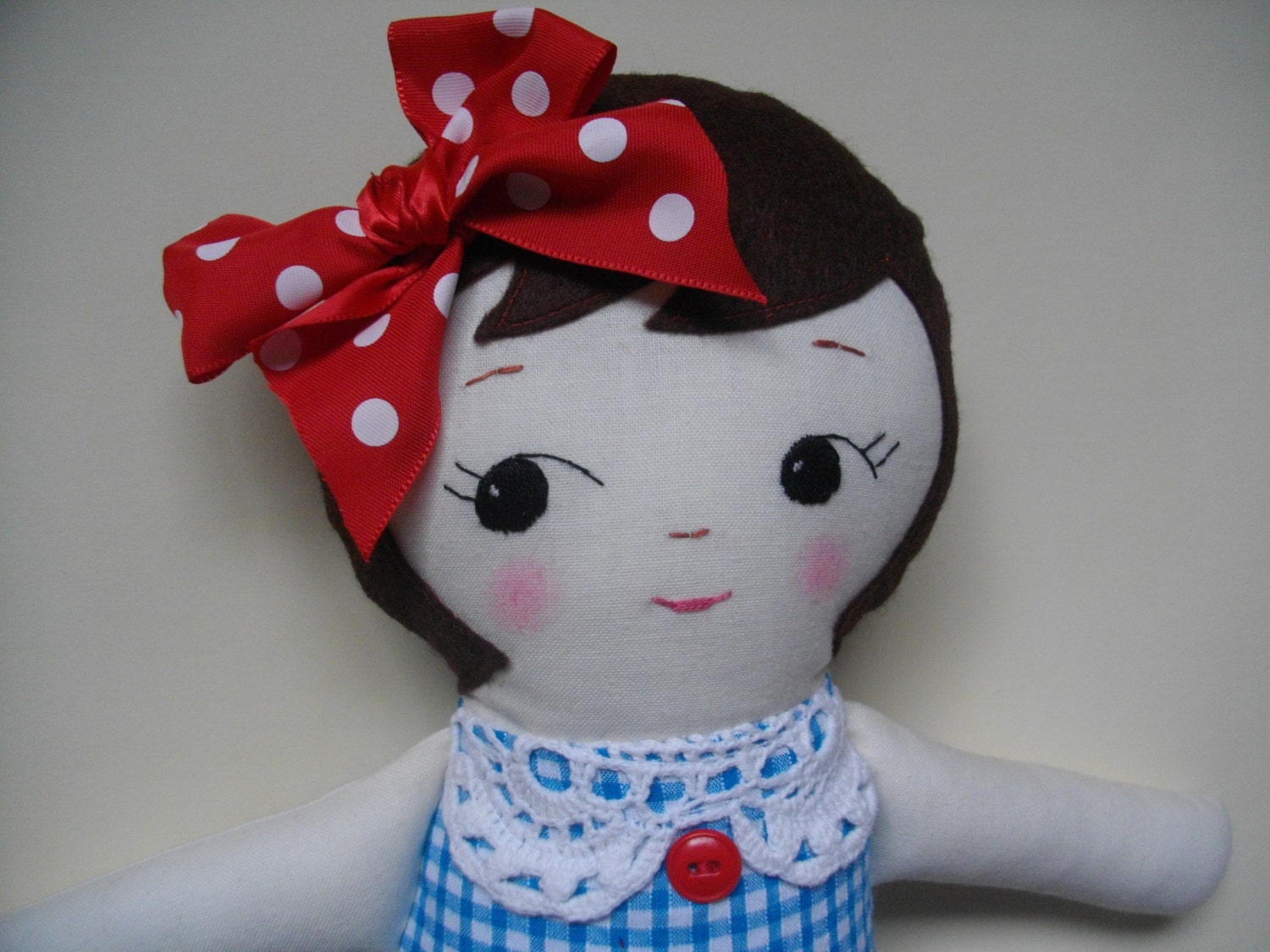 CLASSIC Rag doll - Vintage-inspired cloth doll kawaii plushie softie Made-to-order