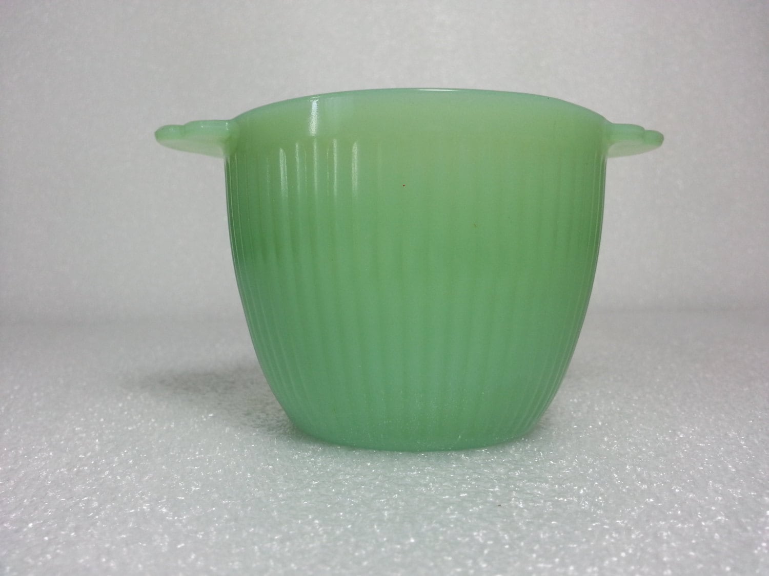 Vintage Fire King Jane Ray Jadeite Sugar Bowl