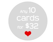 Funny and Unique CHRISTMAS CARDS for Friends, Boyfriend, Husband, Girlfriend, Wife, etc. Choose any 10