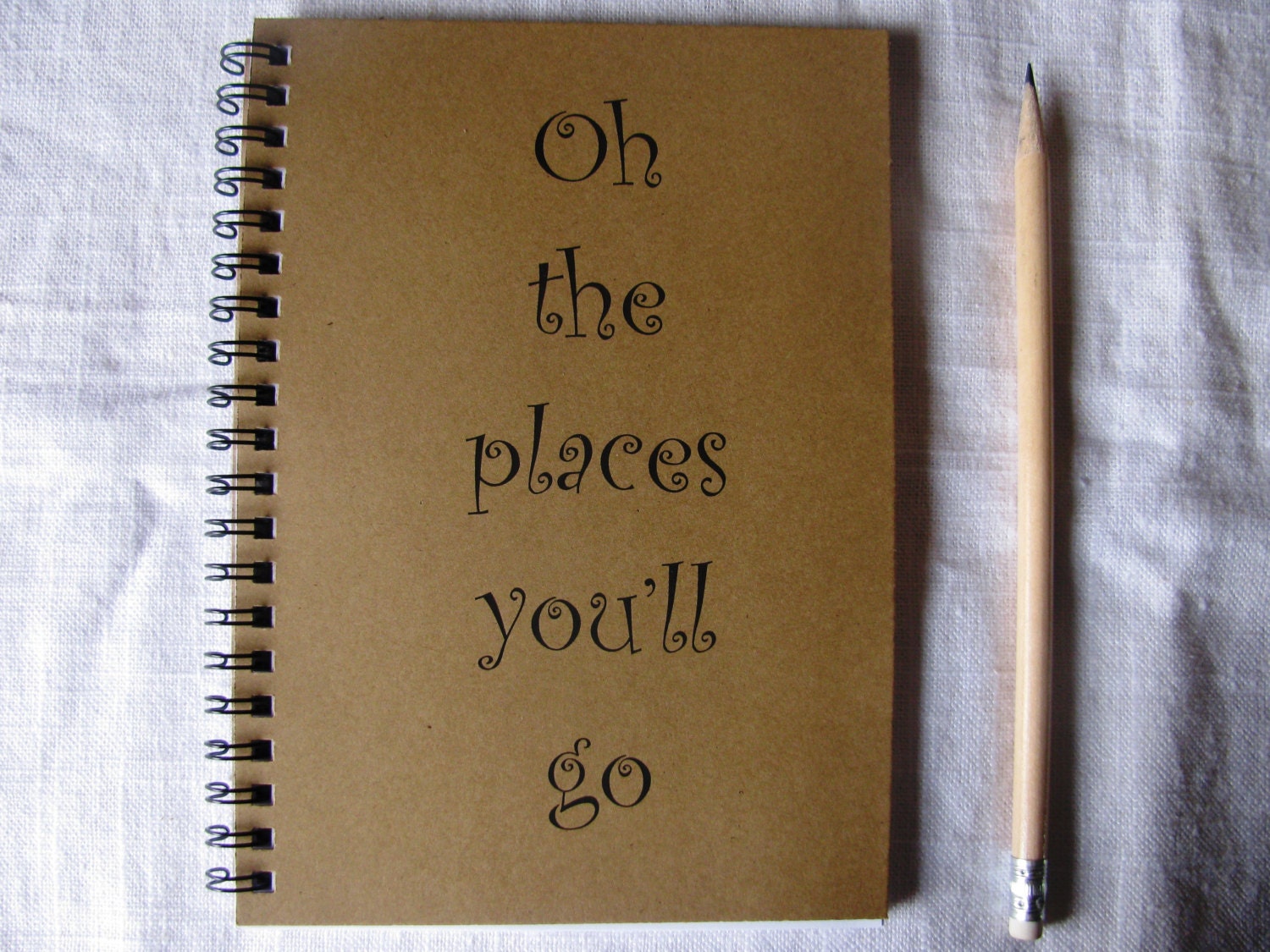 Oh the places you'll go - 5 x 7 journal