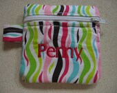 Zipper Bag Name Project Machine Embroidery Design