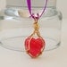 Love Rhodochrosite Heart 14k Pendant