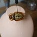 30s amber coloured bakelite "scarab" brooch.