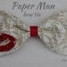 paper man clip on bow tie