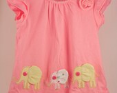 Hand-Embroidered Applique Elephant Shirt